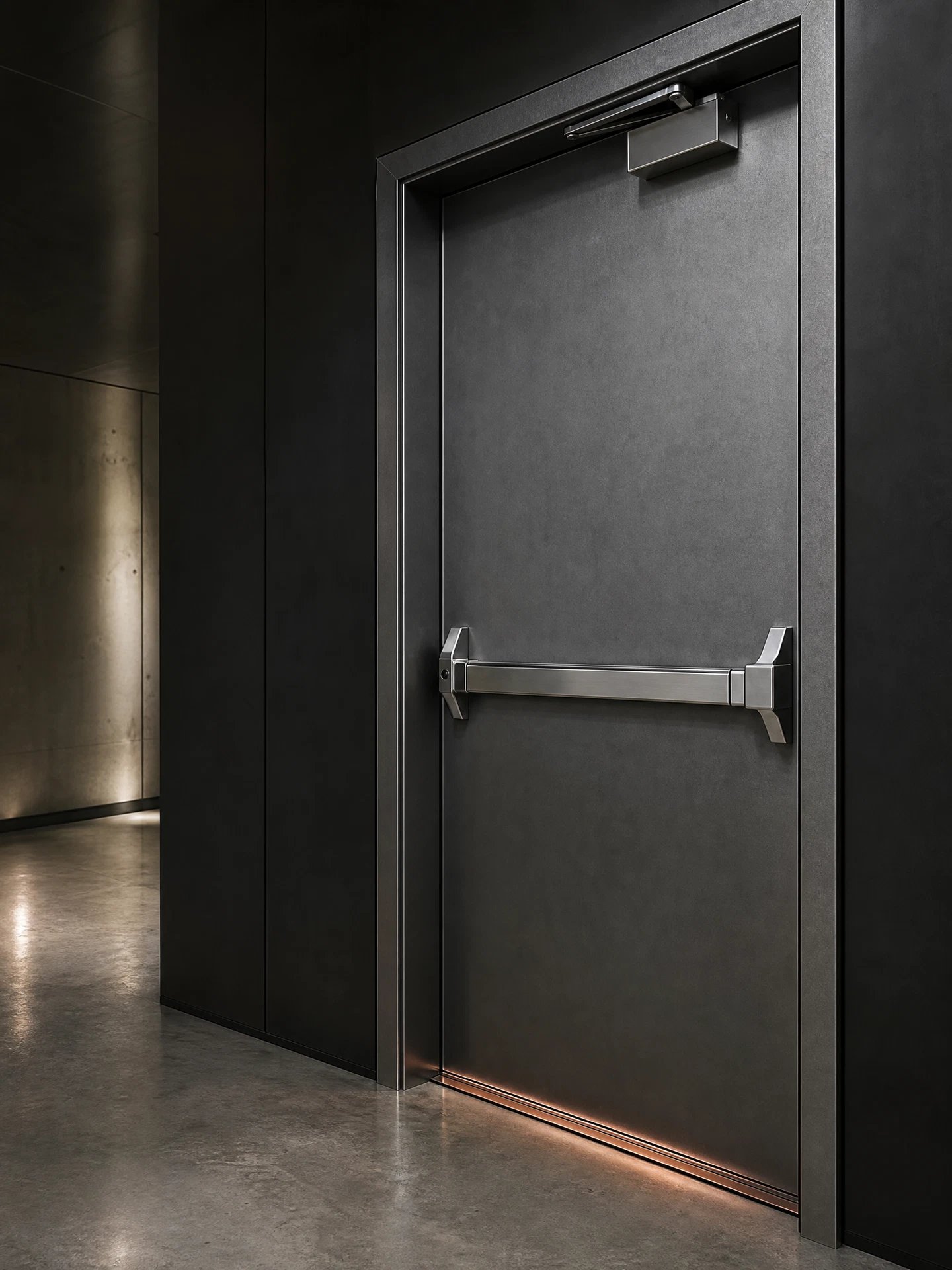 Steel Fire-Rated Door illustrative product direction